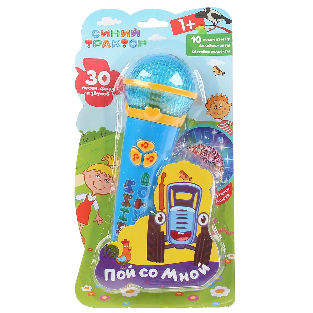 Microfone Siniй Tracteur 10 dollars de m/f, applications, effets lumineux. Умка в кор.2*84шт
