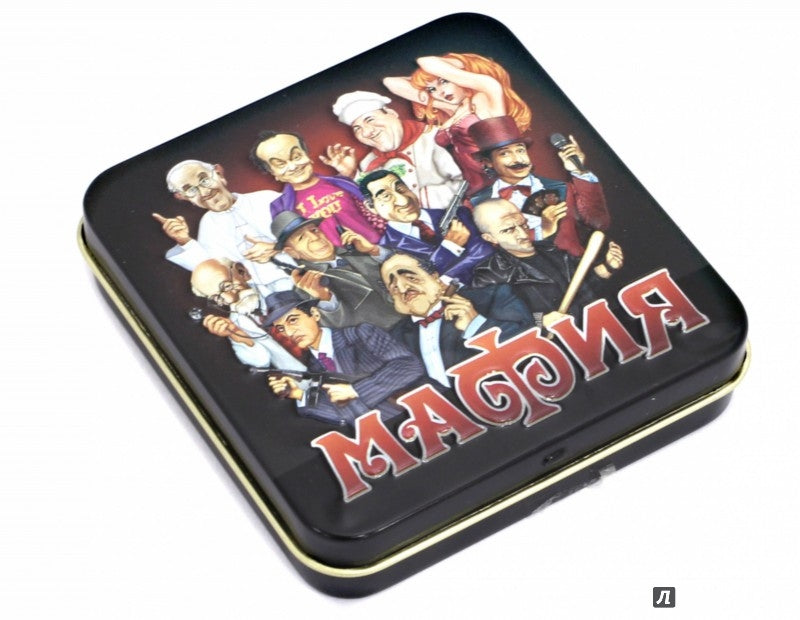 ДК.Игра настольная карточная "Мафия" (жестяная коробочка) арт.01947 /42