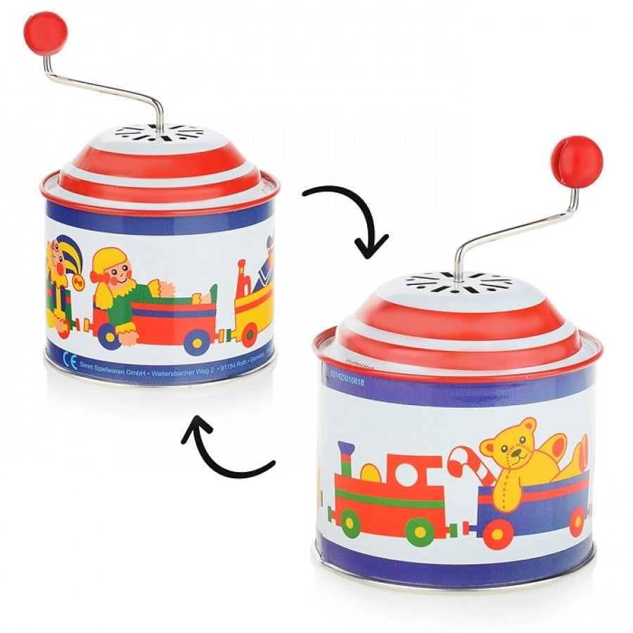 Bolz. Шарманка "Ящик с игрушками" музыкальная с мелодией (диам 7,5 см; выс.11 см) арт.52756