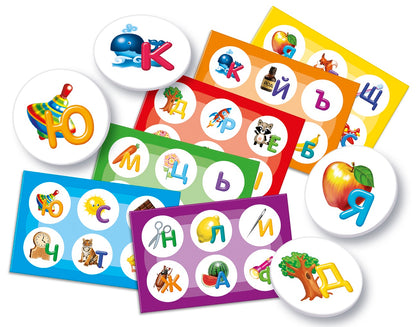 Лото пластмассовое "Азбука"