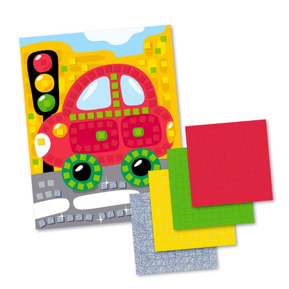 ДК.Набор для творчества. Application "Машина" (4 цв, 200 эл) art.02776