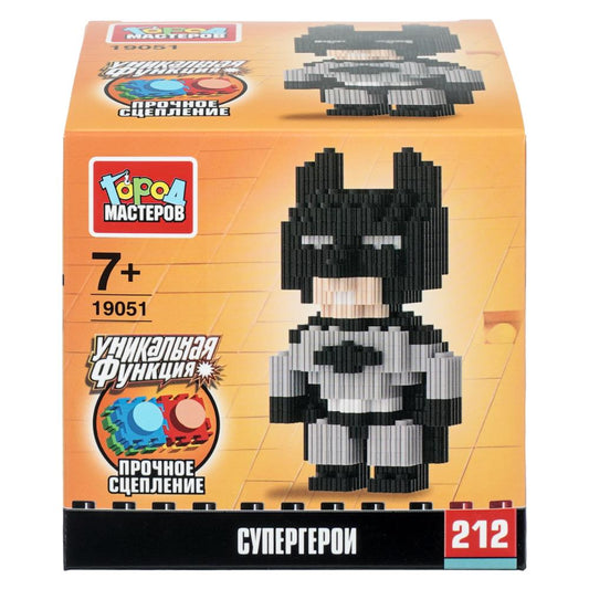 Конструктор 3D сборная фигурка супергерои, 212 дет. Город мастеров в кор.180шт