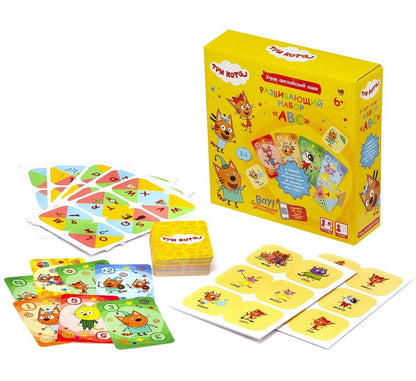 Origami. Три кота. Набор игр "Учим английский" (101 + домино + мемо) арт.08158