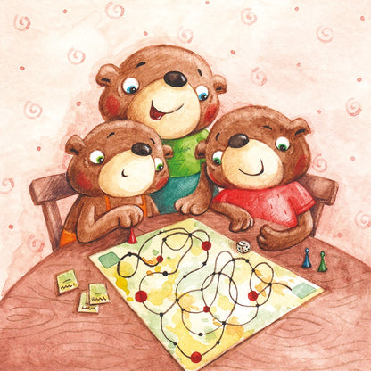 Мишка в домике. Игра помогающая справиться с чувствами. (168 карт, поле + инструкция)