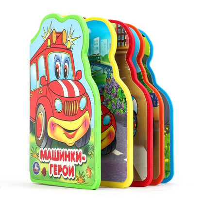 Машинки-герои (eva с фигурн. вырубкой, 117x96мм, 4 разв) Умка в кор.2*30шт
