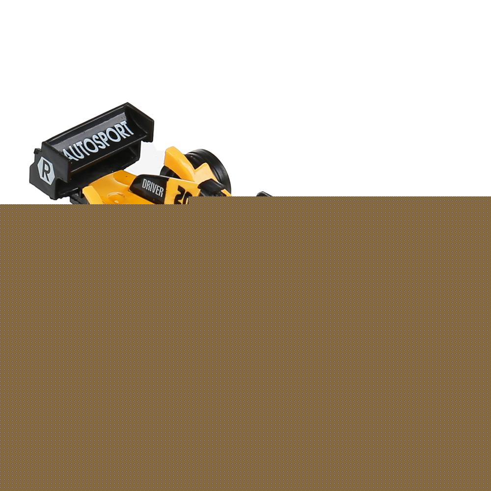 F1-14RE-S 297503 Машина металл "Суперкар Ф-1", длина 14см, звук, желтый, в русс. кор. Технопарк в