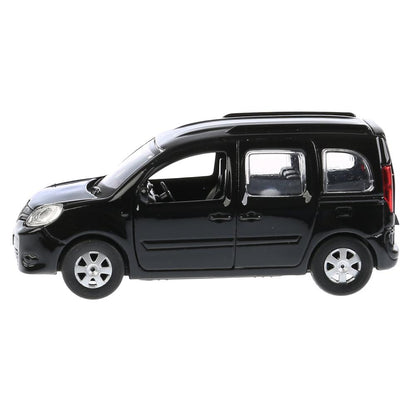 ТМ Технопарк. Machine en métal "RENAULT KANGOO" 12 cm, ouverte. двери, инерц., ЧЕРНЫЙ в кор. dans le cor.2*36шт