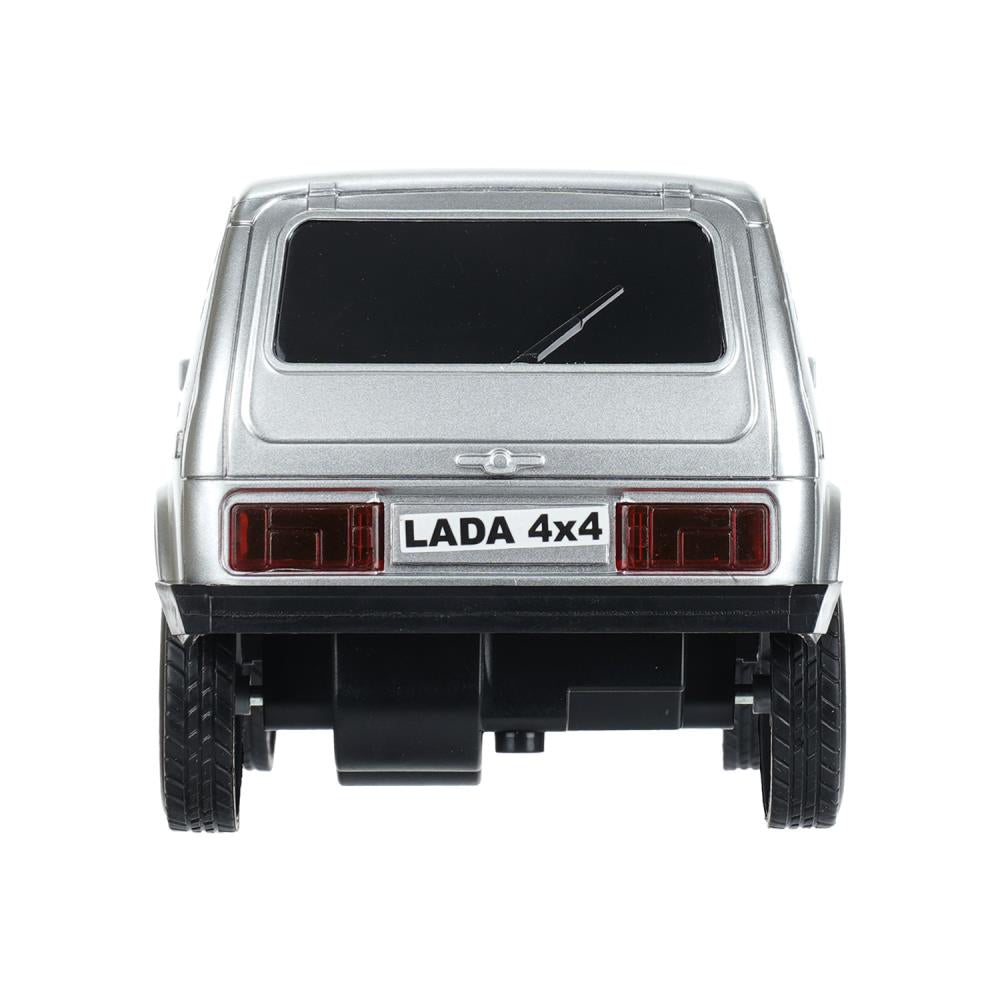 Машина р/у LADA 4x4 23 см, свет, серебристый, кор. Технопарк в кор.24шт