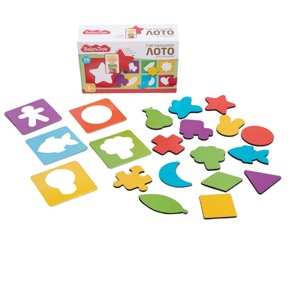 Лото "Тактильное для малышей" (28 деревянных фишек) Jouets pour bébé