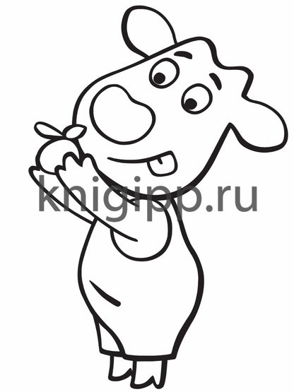 МАКСИ-ПОСТЕР. ОРАНЖЕВАЯ КОРОВА