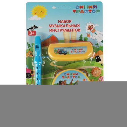 Набор музыкальных инструментов Синий ТРАКТОР блист.20,5*29,2*6см ИГРАЕМ ВМЕСТЕ в кор.120шт