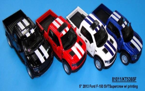 Машина металл. инерц 2013 FORD f-150 svtsupercrew цвет в ассорт в дисп Kinsmart уп-12шт в кор.2*6уп