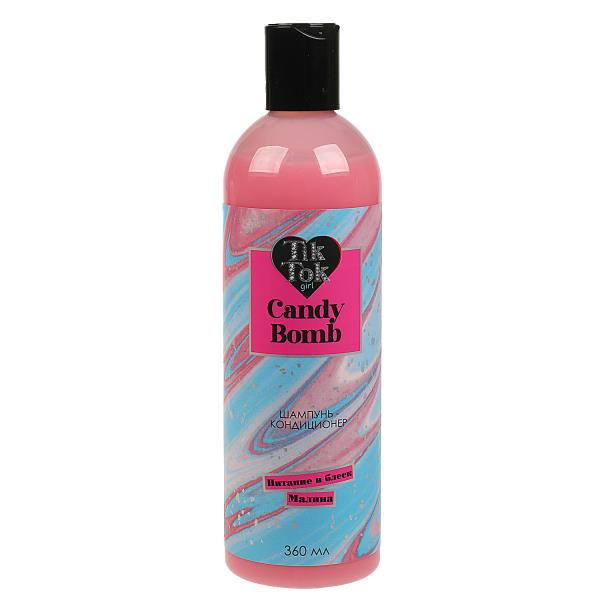 Shampoing-Conditionneur Candy Bomb Malina Sila et Blesk 360 ml TIK TOK GIRL en cor.6шт