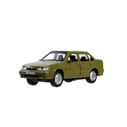 Machine en métal vaz-2115 "samarra" d'une longueur de 12 cm, double, sero-zeleny, cor. Parc technologique dans le cor.2*36шт