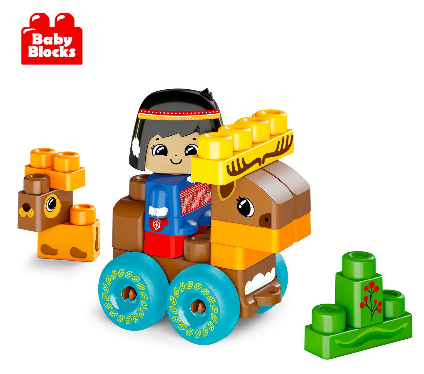 Конструктор пластиковый Север 21 деталей Baby Blocks