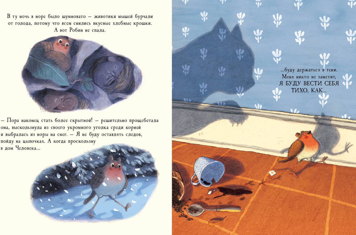 Робин : [сказка] / Д. Оджари и М. Plis ; par. с англ. ; IL. Б. M. Merci. —M. : Нигма, 2021. — 28 с. : IL.
