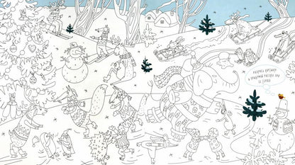 Зимние каникулы: новогодний альбом раскрасок. 3-7 лет