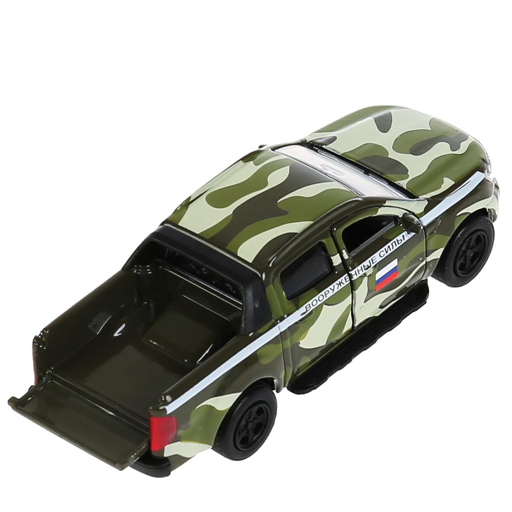 Машина металл FORD ranger, 12 см, дв., баг., инер.+солд. 4,5 см, в ассорт. Технопарк в кор.2*24шт