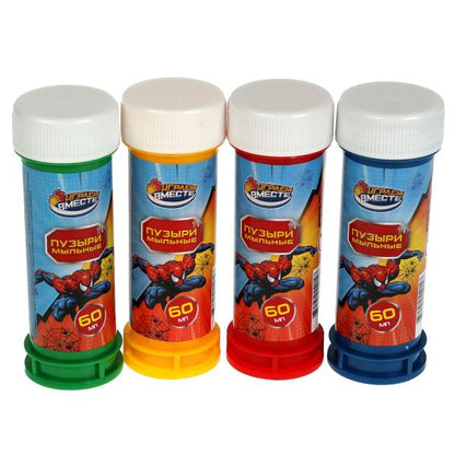 Мыльные пузыри супер герои 60мл, дисп.23*23*11см ИГРАЕМ ВМЕСТЕ уп-36шт в кор.6уп