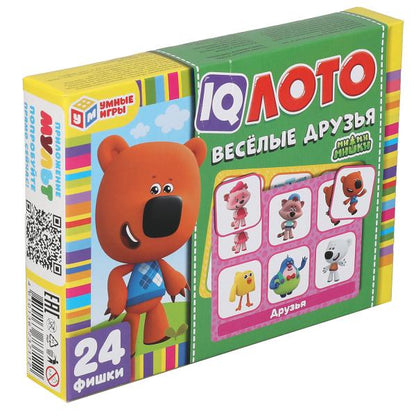 IQ-loto. Ми-ми-мишки. Веселые друзья. Korobka 138х189х32 mm, 24 poissons en plastique dans la cor.24шт