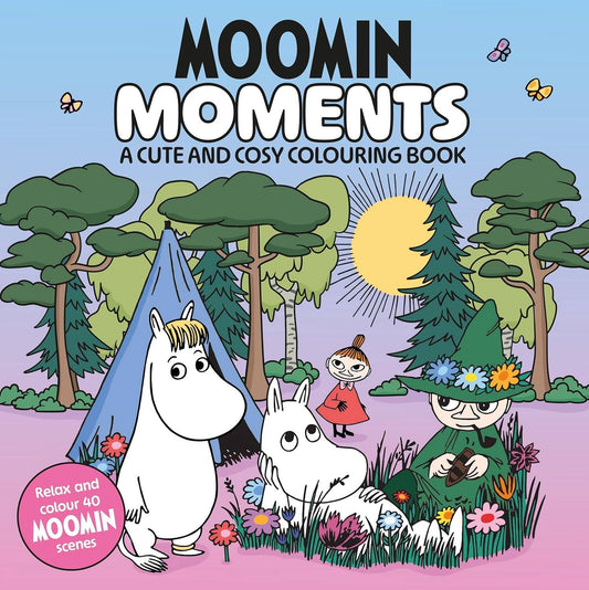 Moomin Moments colouring book (Tove Jansson) Моменты из жизни Муминов раскраска (Туве Янссон) /Книги на английском языке