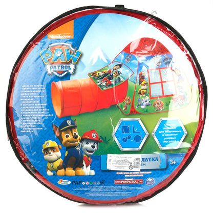 Plateau de jeu pour enfants en forme de Patrouille avec tonnelle,81x95x95,46x100cm, jeu en couleur 10 pièces