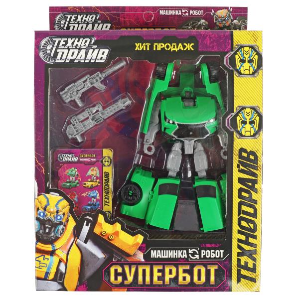 Transformateur de robot en machine, cor.19,5*22,5*5cm, ТЕХНОДРАЙВ en cor.2*72шт