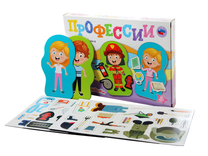 Игра магнитная "Одевашки. Профессии". Серия Магнитные истории арт.04112