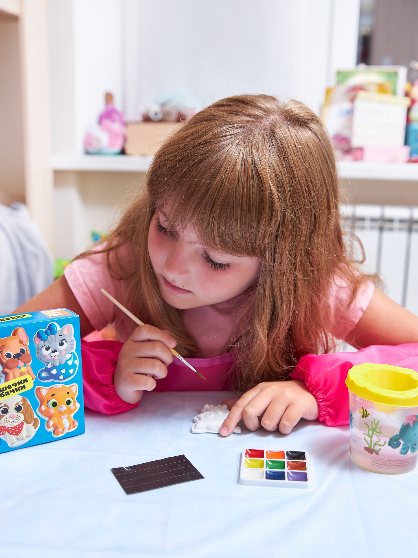 04487 Магниты из гипса под роспись "Кошечки, собач