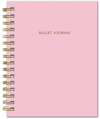 Bullet Journal (Пудровый) 162x210мм, твердая обложка, пружина, блокнот в точку, 120 стр.
