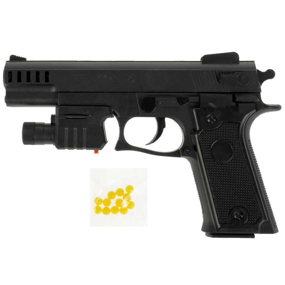 Pistolet (п) avec laser. прицелом, с пульками 138 в пак. dans le cor.2*120шт