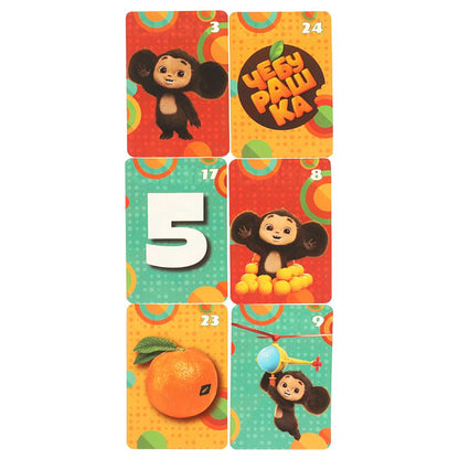 Cheburachka. МЕМО. Jeu de cartes. Тренируем память. 50 cartes. 170х125х40 mm. Умные игры в кор.50шт