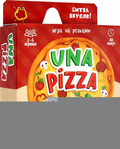 Игра карточная. Una pizza. 60 карточек. 8,2х8,2 см. ГЕОДОМ (ISBN нет) (ГеоДом)