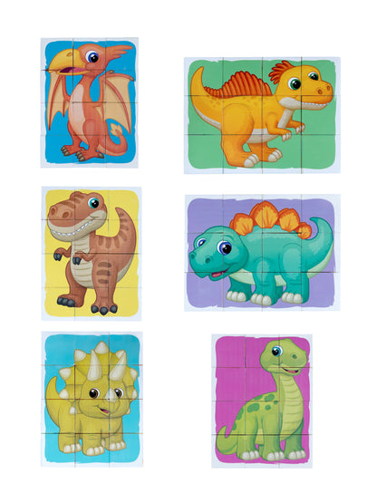Кубики "Динозавры" 12 шт Baby Toys