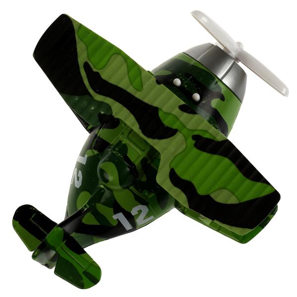 1804C128-R337974 Модель металл свет-звук САМОЛЕТ 11,5 см, подвиж. дет., инерц., кор. Технопарк в кор