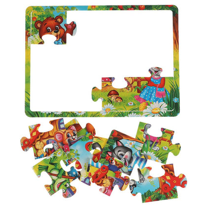 МАКСИ-ПАЗЛ "УМНЫЕ ИГРЫ" ТЕРЕМОК. МЯГКИЙ (ЕВА) 12 ДЕТАЛЕЙ В ПАК. в кор.100шт