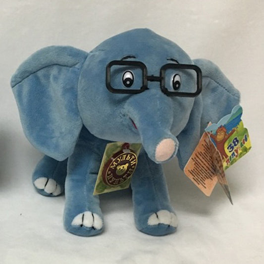 МЯГКАЯ ИГРУШКА "МУЛЬТИ-ПУЛЬТИ" 38 ПОПУГАЕВ. СЛОНЕНОК 20СМ, ОЗВУЧ. РУСС. ЧИП В ПАК. в кор.24шт