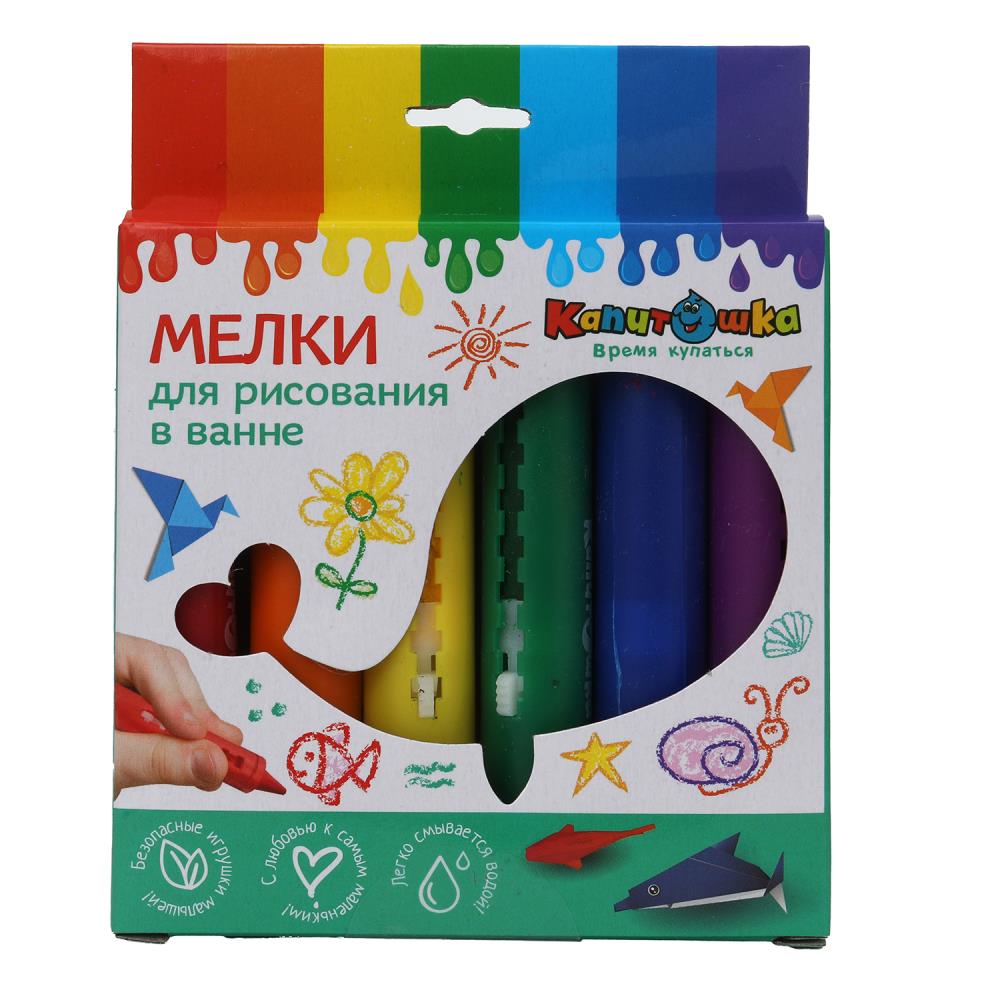 Мелки для рисования в ванной в кор. КАПИТОШКА в кор.48наб