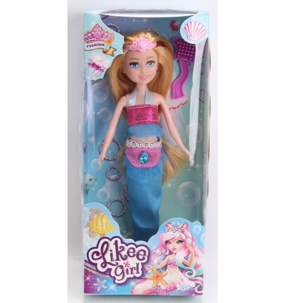 Fille de 23 cm, dans une robe russe LIKEE GIRL dans un format 2*48 pouces
