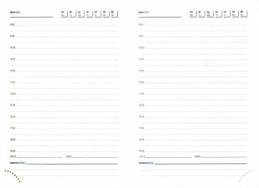 Ежедневник нед. A6, 160л. "xGold" крас.UD0_81606