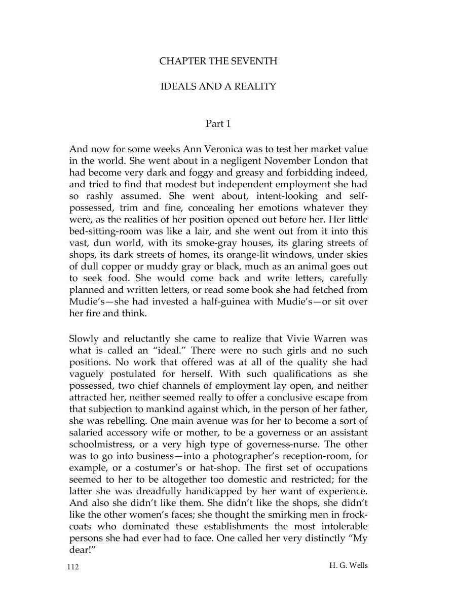 Ann Veronica = Анна Вероника: роман на англ.яз. Puits HG