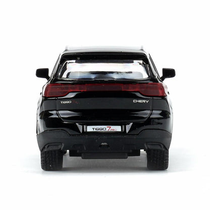 Машина металл chery tiggo 7 pro длина 10,5 см, инерц, черный, в кор - в кор.2*36шт